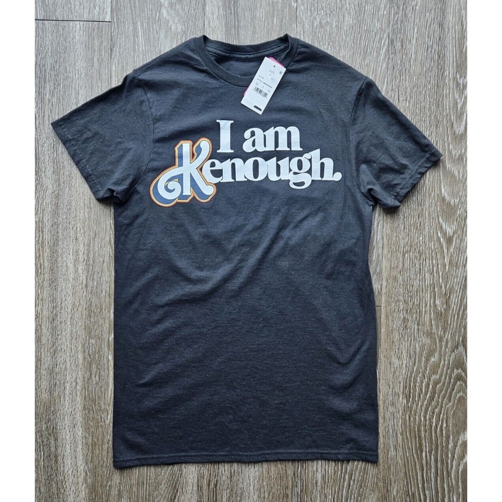 Barbie The Movie I Am Kenough Graphic Tee Crew Neck Short Sleeve S
